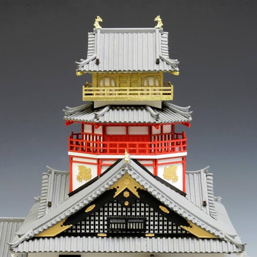 Amazon | ウッディジョー 1/150 安土城 改良版 木製模型